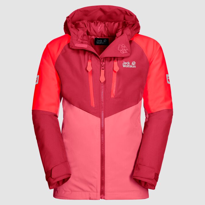 Jack Wolfskin Kids Great Snow Ski Jacket Coral Pink 630519FGO